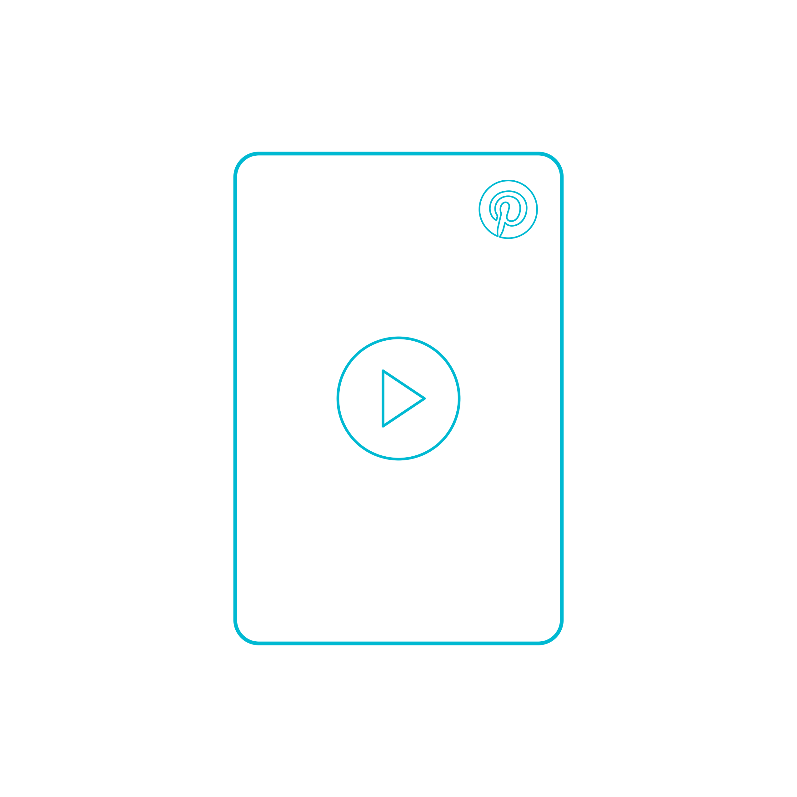 Digital Pinterest Pin Portrait Video Simple Black And White Svg Vector Free Vectors